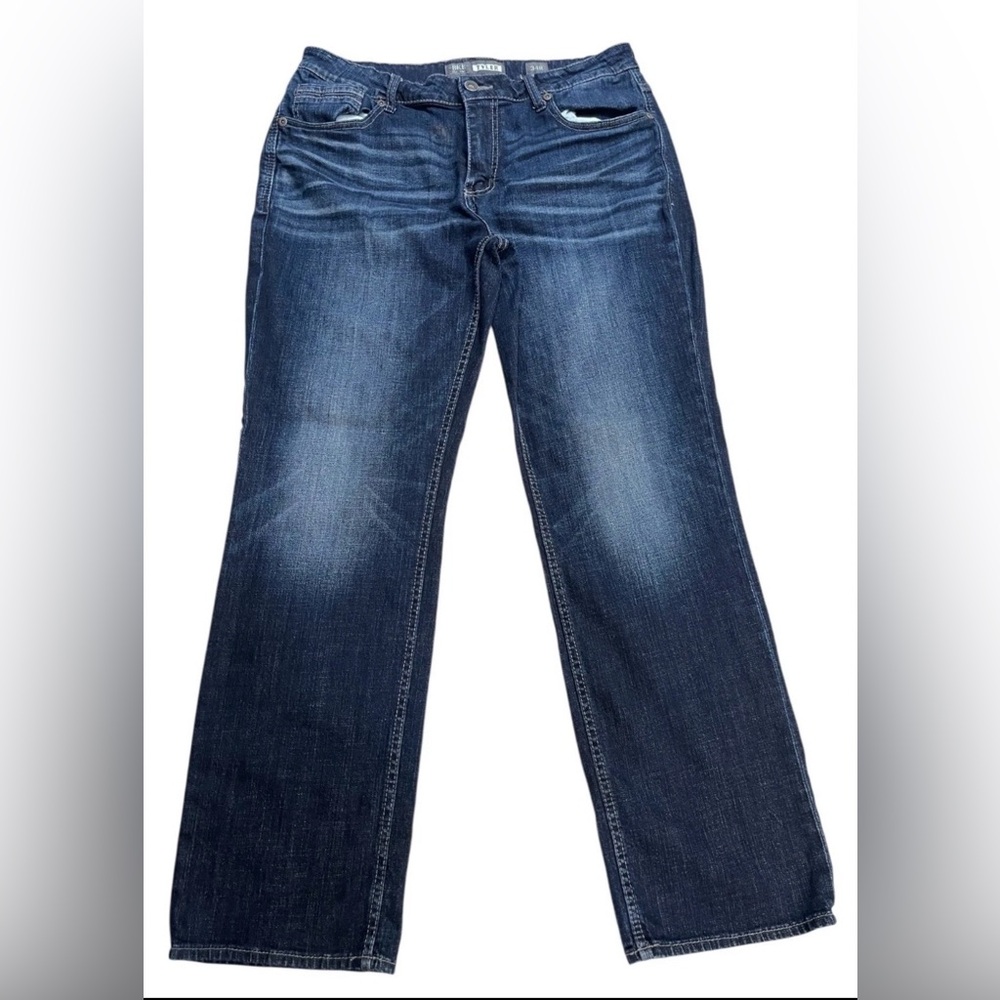 BKE Denim Tyler Straight Leg Cotton Dark Wash Blue Jeans Men's Size 34R